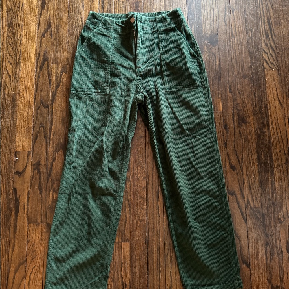 Women’s Green Corduroy Pants